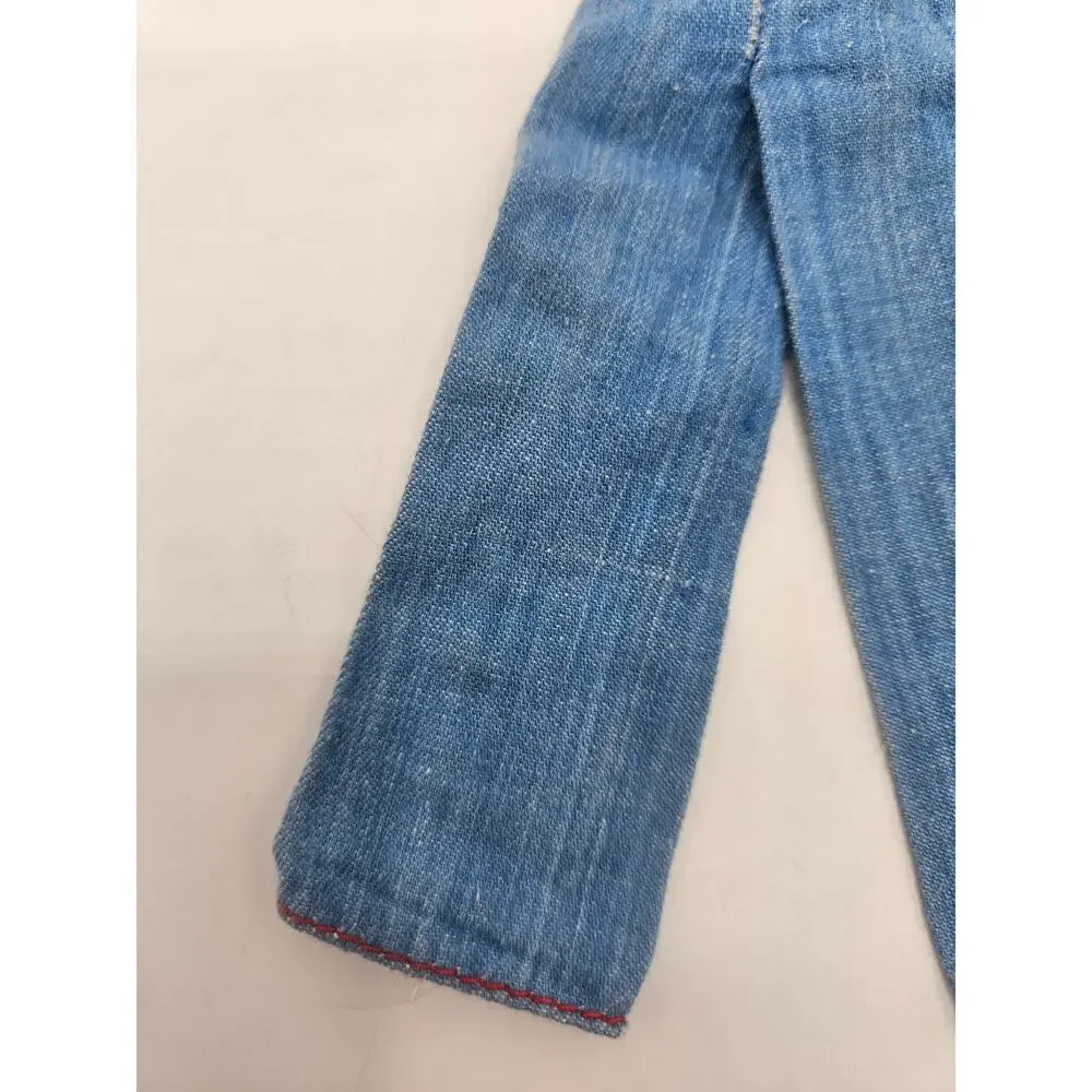 Barbie 1974 Chambray Jeans Vintage Blue Jean Red Lined‎